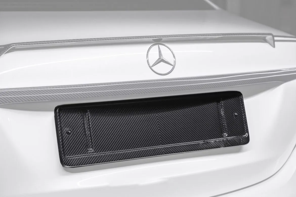 License frame Carbon for Mercedes E-class W213 Coupe