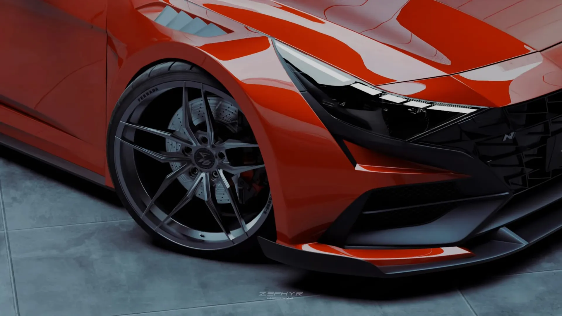 Hyundai Elantra N 2023 Custom Body Kit by Zephyr
