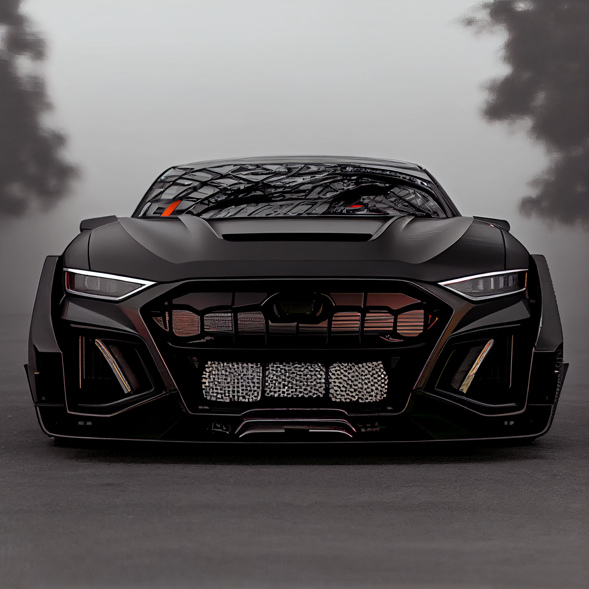 AI Custom Design Wide Body Front Bumper for Audi E-Tron Ver1.3