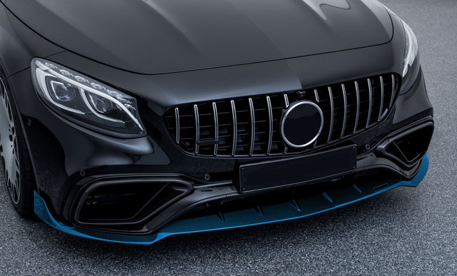 Front bumper lip Carbon for Mercedes S-class Coupe C217 Restyling 