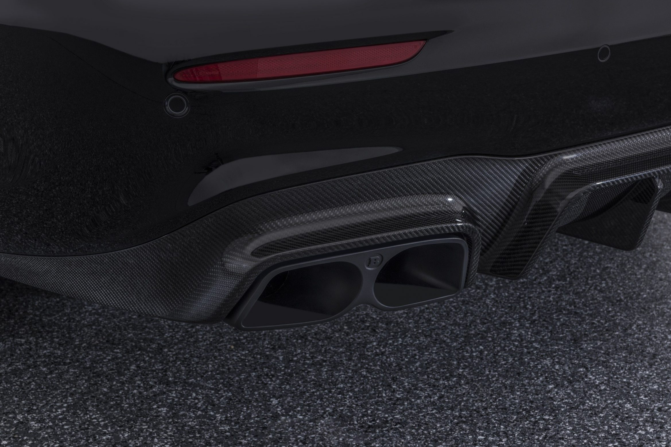 Exhaust tips BS style Carbon for Mercedes C-class C 205 AMG C 63