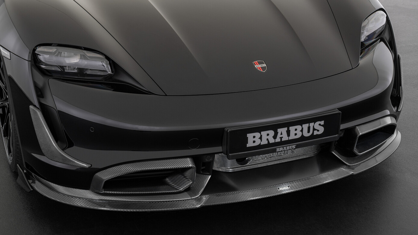 Front bumper inserts Brabus Carbon for Porsche Taycan