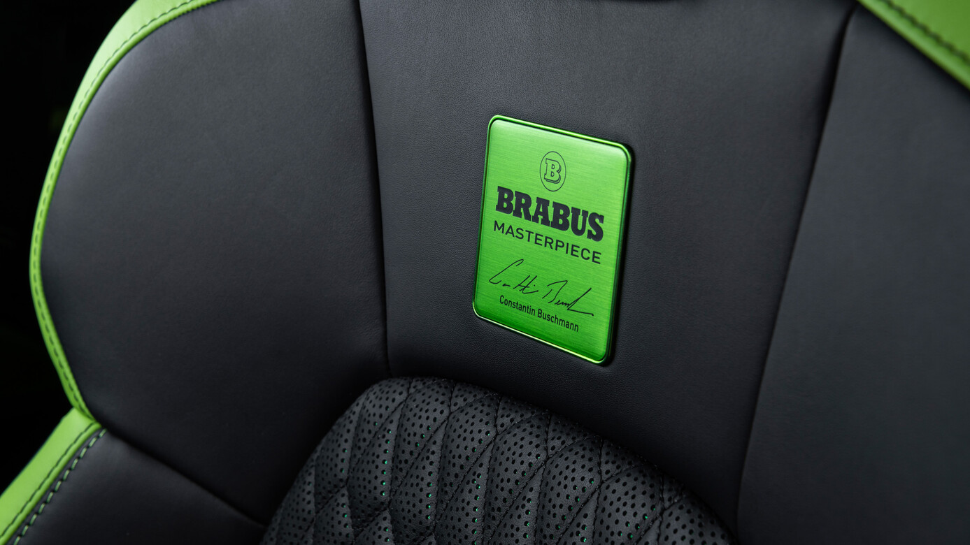 Front seat trim Brabus Carbon for Porsche Taycan