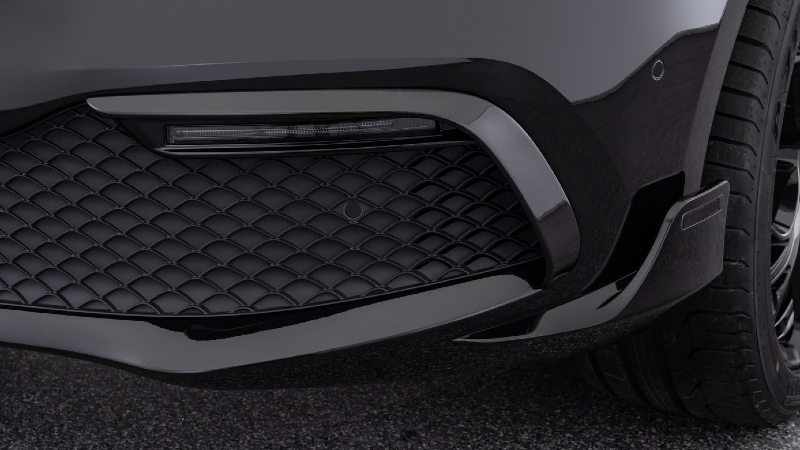 Front fascia insert BS style carbon for Mercedes V-class W 447 V 250 - V 300