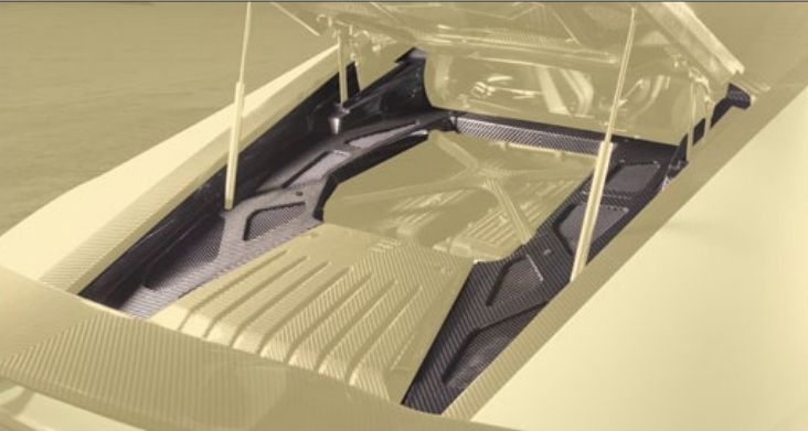 Carbon engine cover Mansory for Lamborghini Huracan