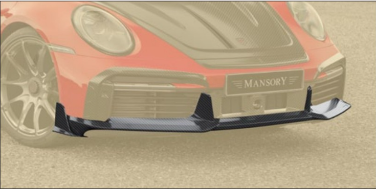Front bumper lip Mansory Carbon for Porsche 911 Turbo