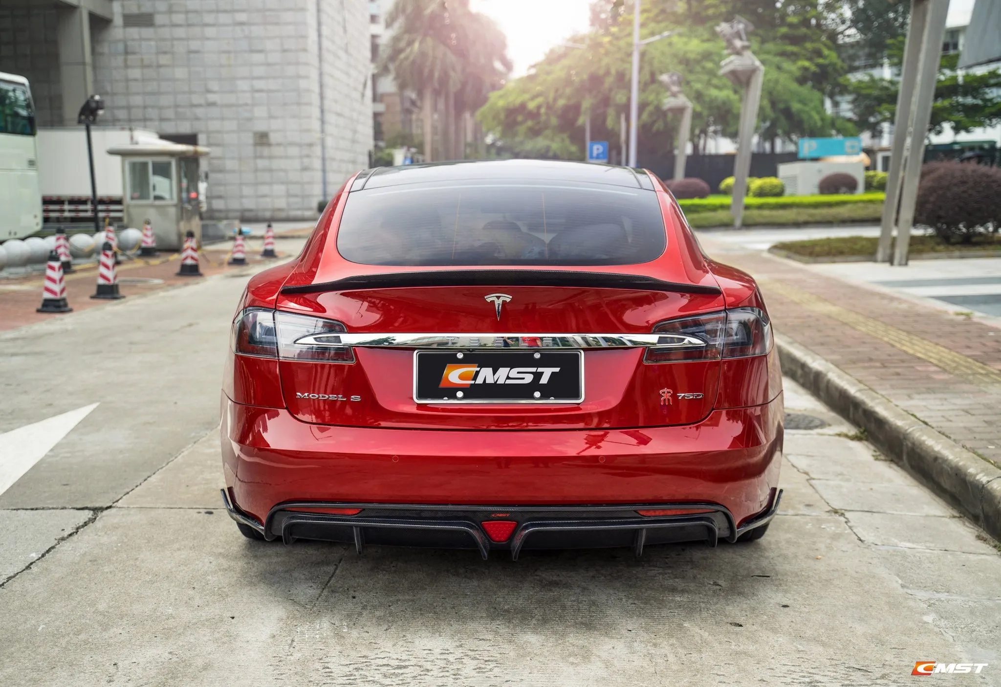 Check our price and buy CMST Carbon Fiber Body Kit set for Tesla Model S!