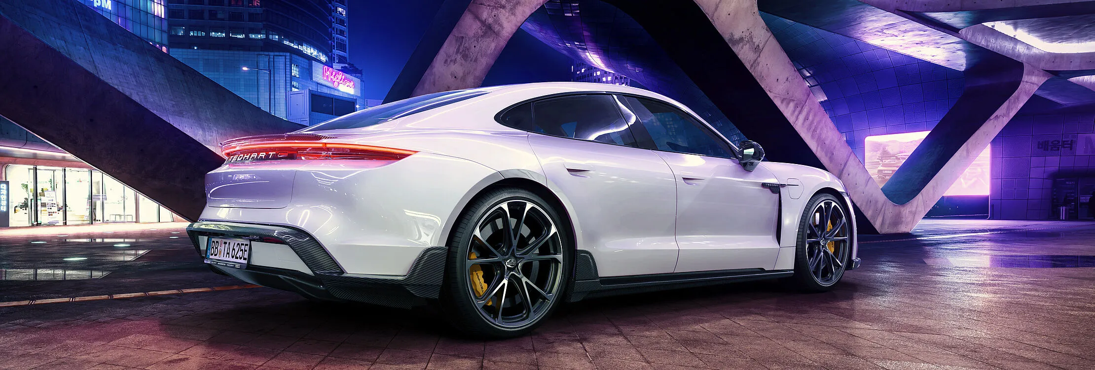 Check price and buy Techart body kit for Porsche Taycan