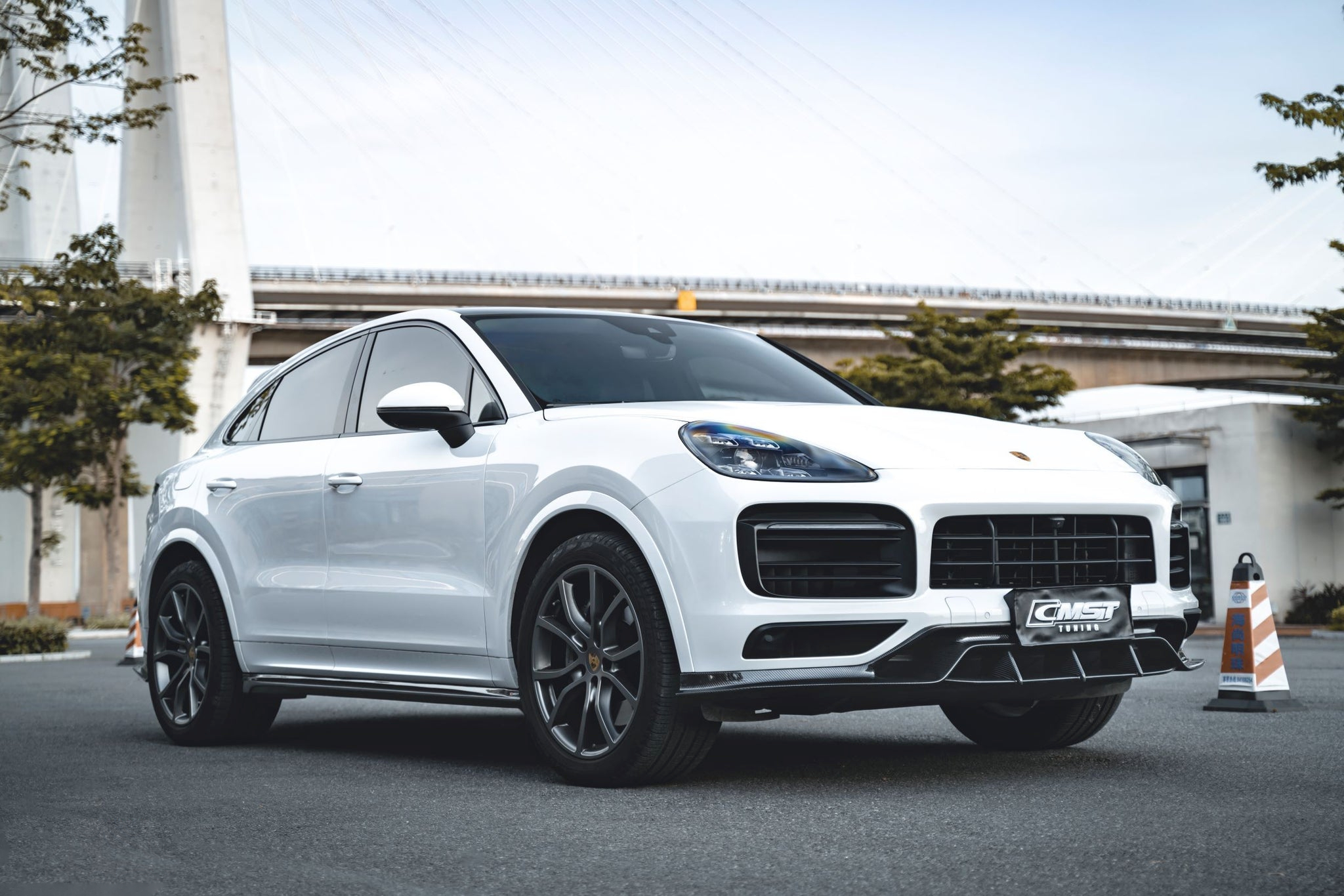 Side Skirts Carbon CMST for Porsche Cayenne Coupe