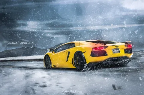 ADV.1 ADV005 M.V2 SL Series Liquid Smoke Forged Wheels on Lamborghini Aventador LP700