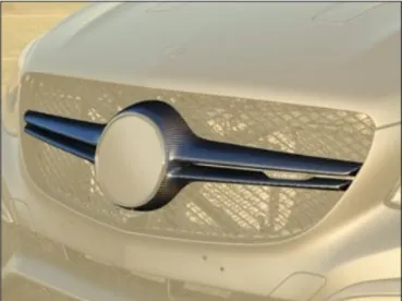 Front grill mask Mansory carbon for Mercedes GLE Coupe C292 