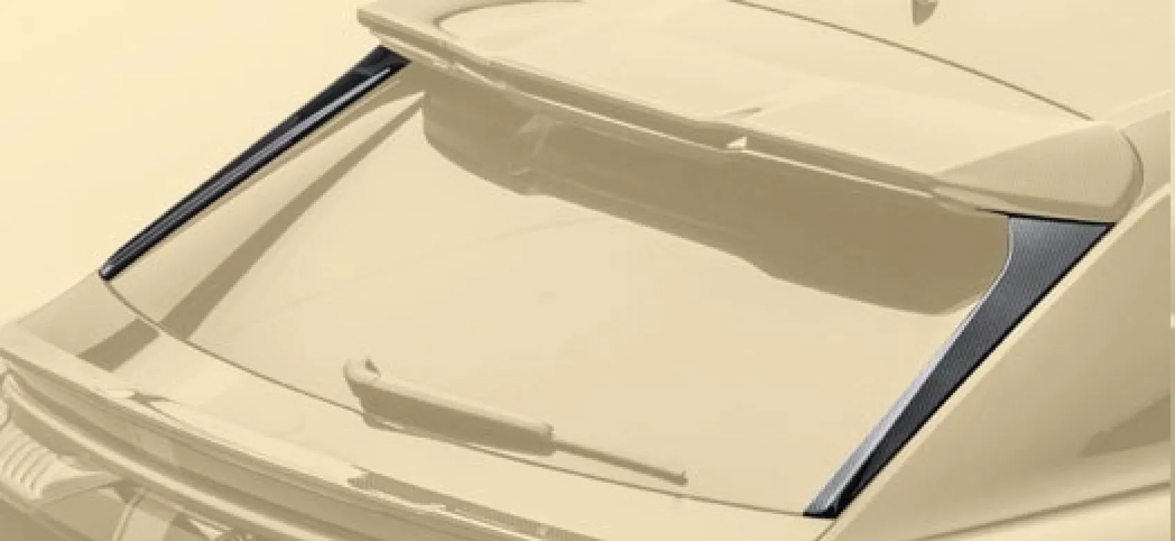 Roof spoiler extension Mansory style Carbon for Audi RS Q8