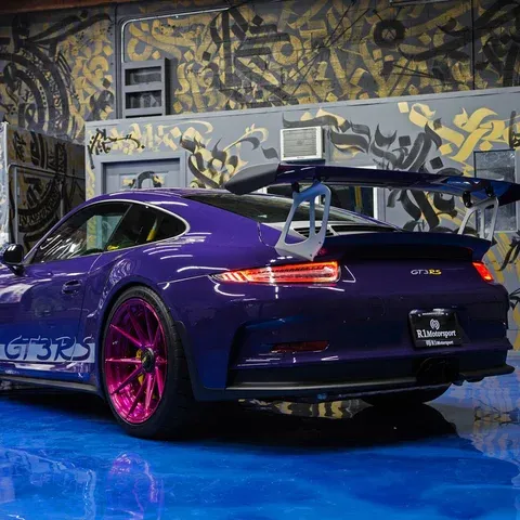 Ultraviolet Purple Porsche 911 GT3 RS on ADV.1 ADV5.2 M.V2 Advanced Series Wheels