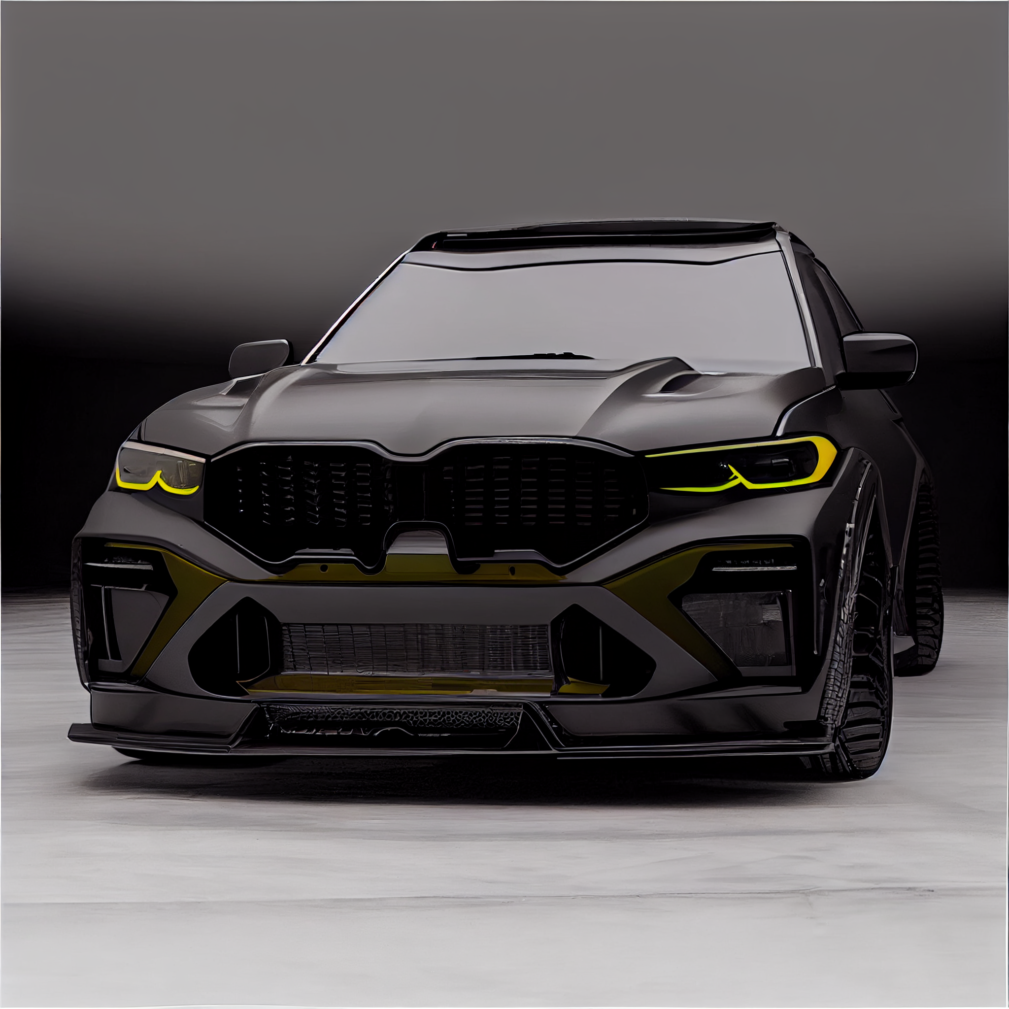 AI Custom Design Wide Body Front Bumper for BMW X7 LCI Ver1.3