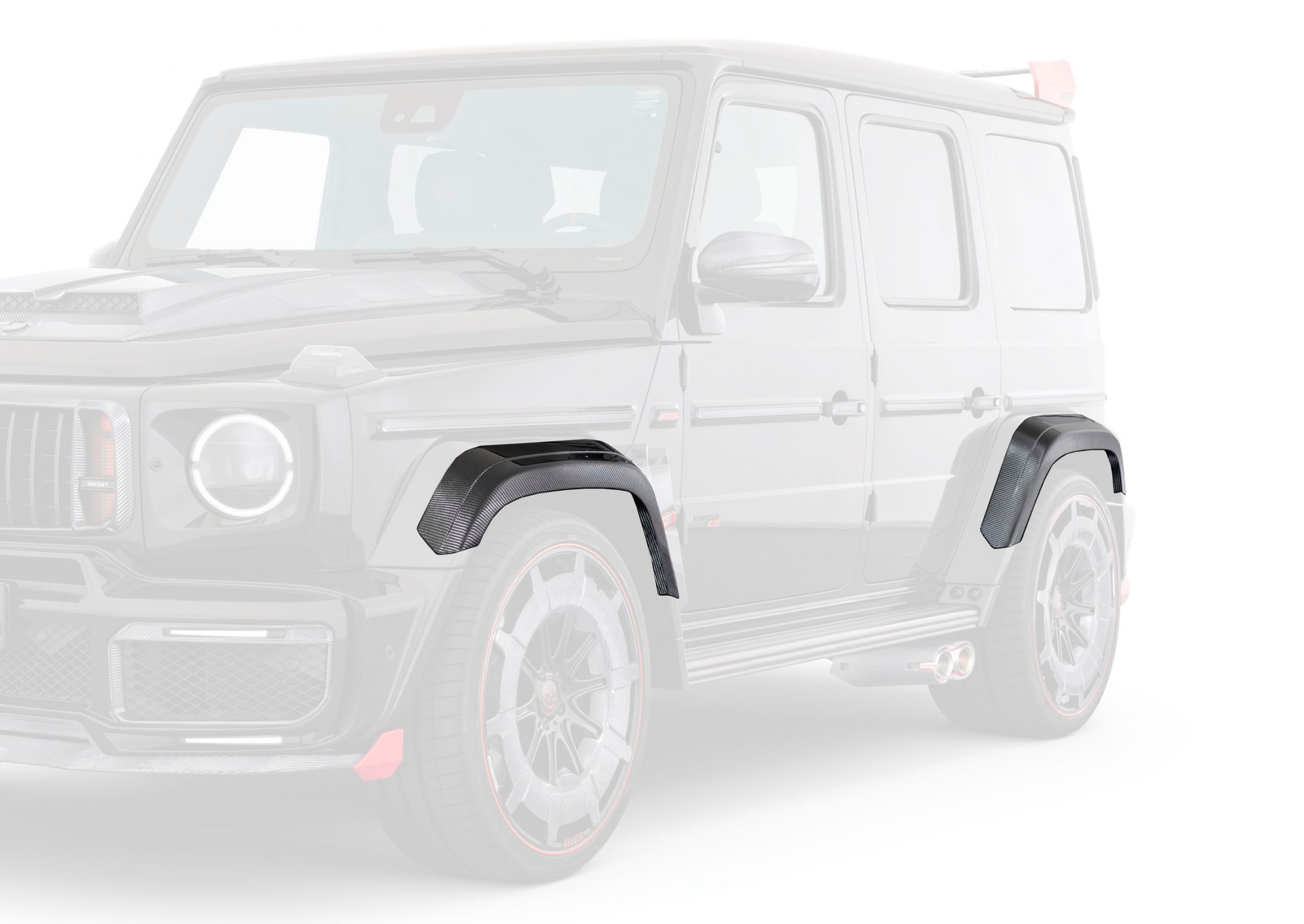 Arches add ons carbon Brabus Rocket for Mercedes G-class W463A AMG G 63