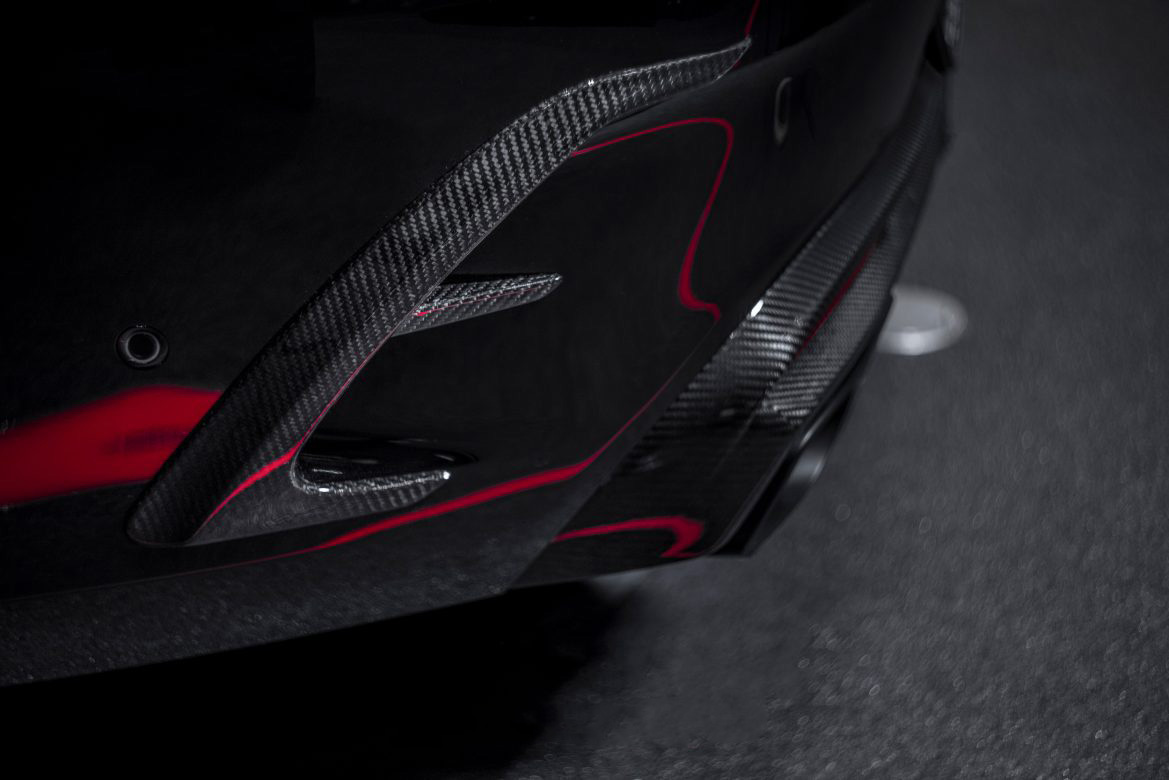 Carbon rear fascia inserts BS Style for Mercedes S-class AMG A217 AMG S 65