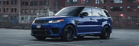 ADV.1 ADV15 M.V2 SL Gloss Black on Blue Range Rover Sport SVR