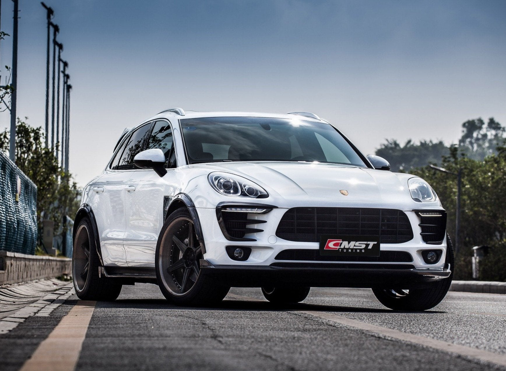 Check our price and buy CMST Carbon Fiber Body Kit set Style for Porsche Macan