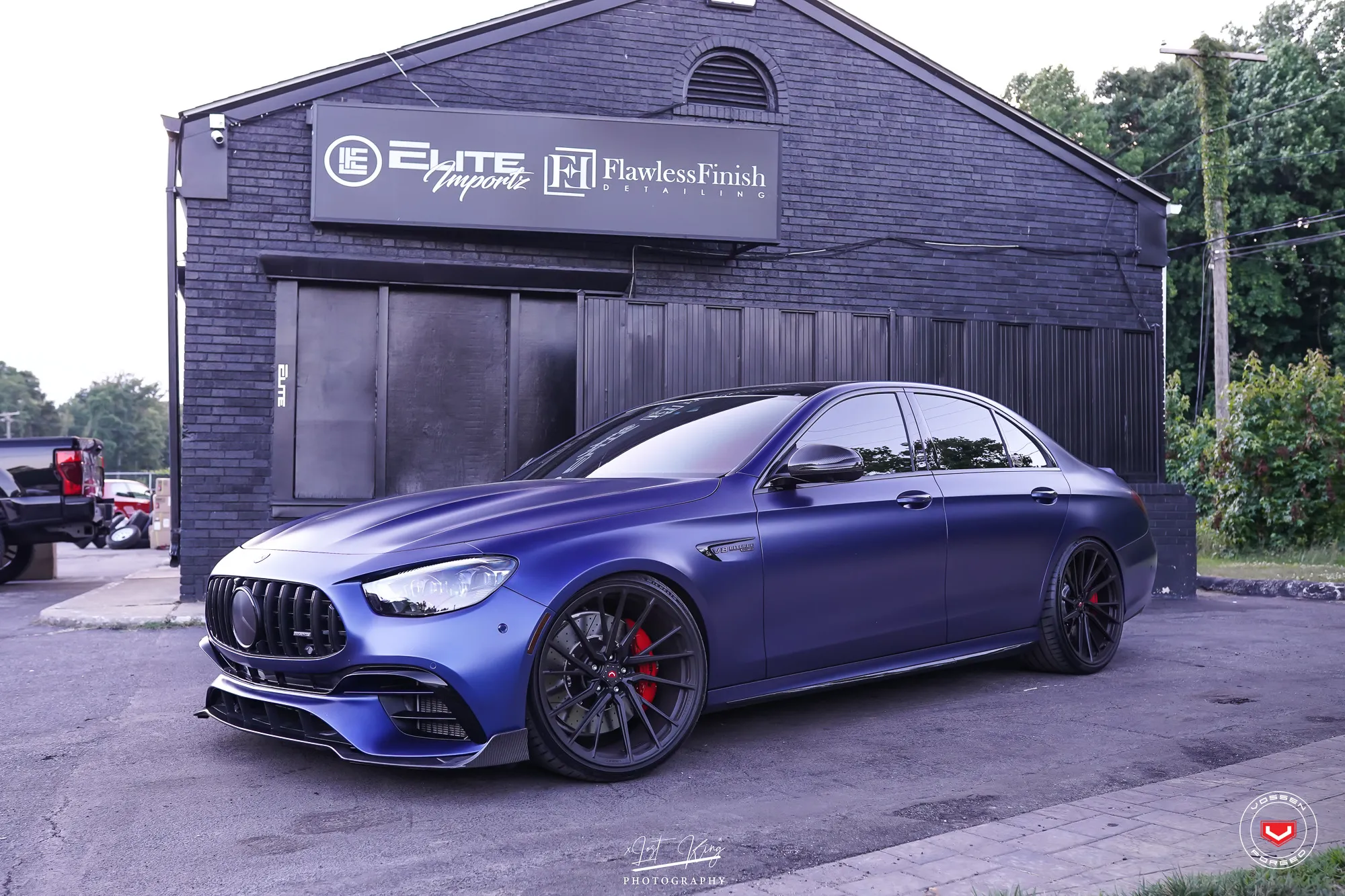 Vossen M X4T forged wheel — rear angle