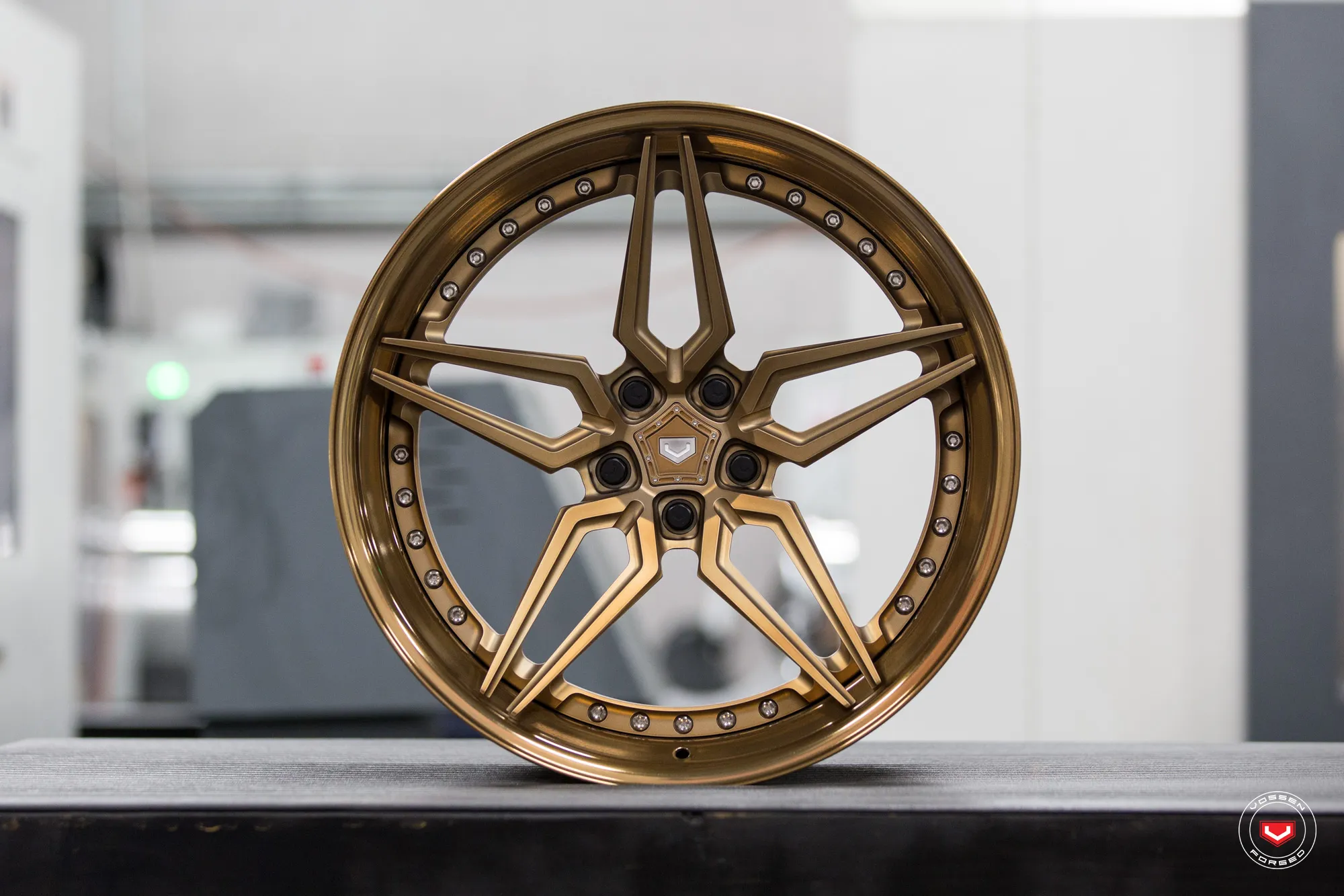 Vossen M X1 3 PIECE 3-piece forged wheel — rear angle