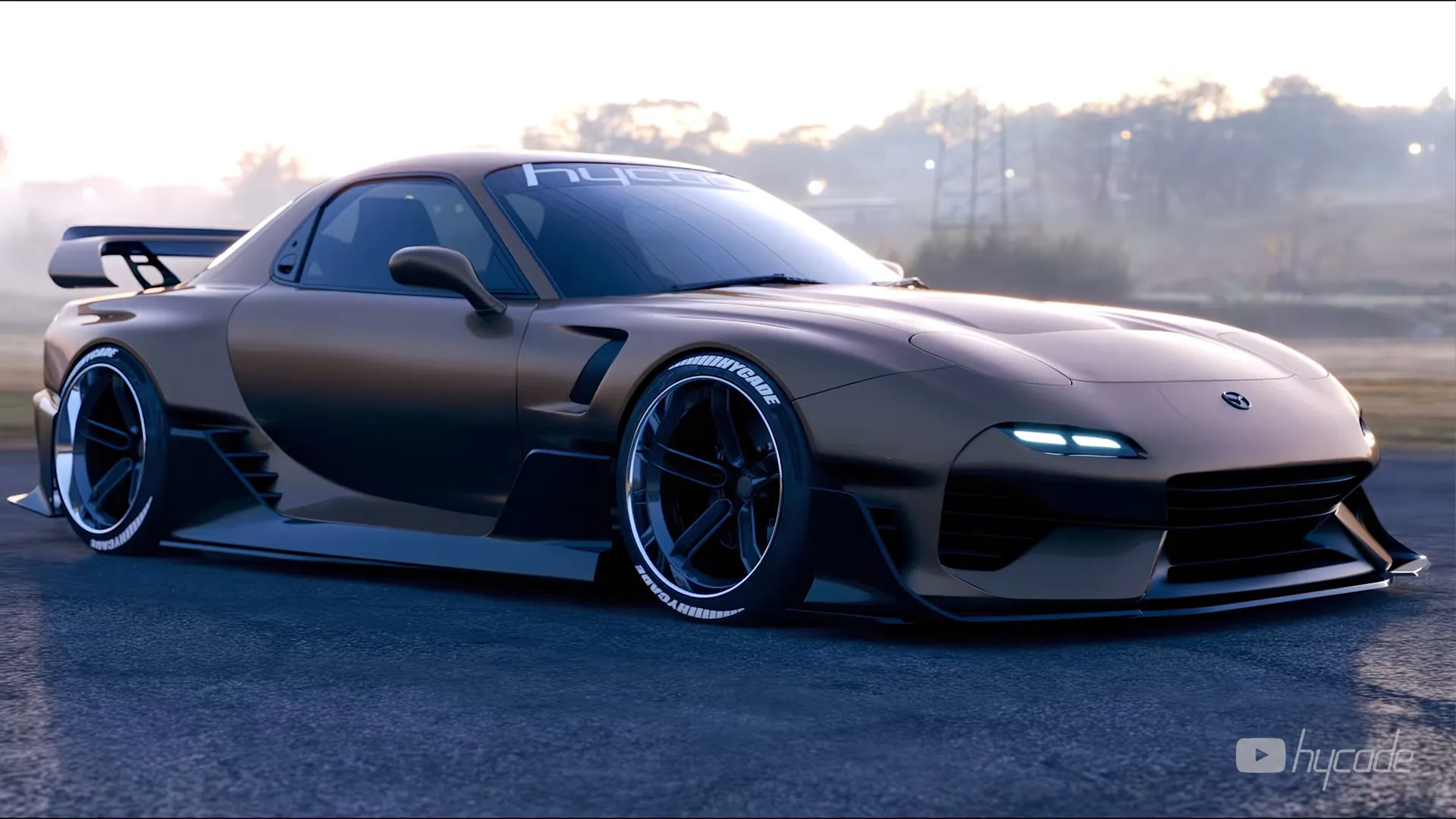 Mazda RX7 Custom Wide Body Kit by Hycade