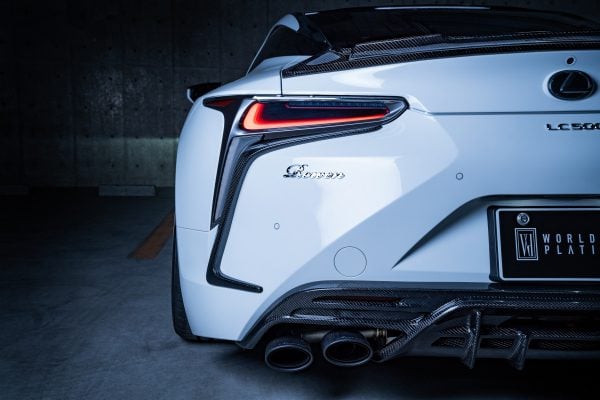 Rear bumper extension Wet Carbon Rowen for Lexus LC 500 Buy with