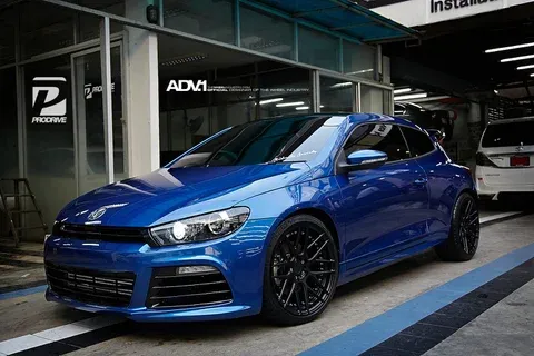 ADV.1 ADV8 M.V2 SL Series on Volkswagen Scirocco — rear quarter view