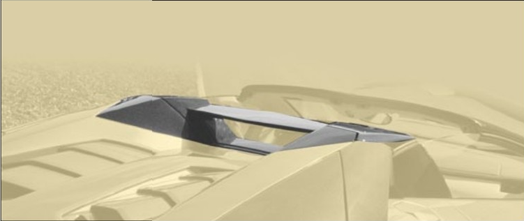 Rear bridge Mansory Carbon for Lamborghini Aventador Competition