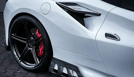 Door hands Keyvany Carbon for Ferrari F8 Tributo 