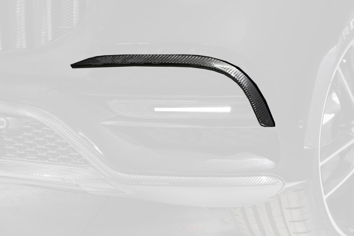 Front apron attachments BS Style carbon for Mercedes-Benz GLS X167 AMG Line
