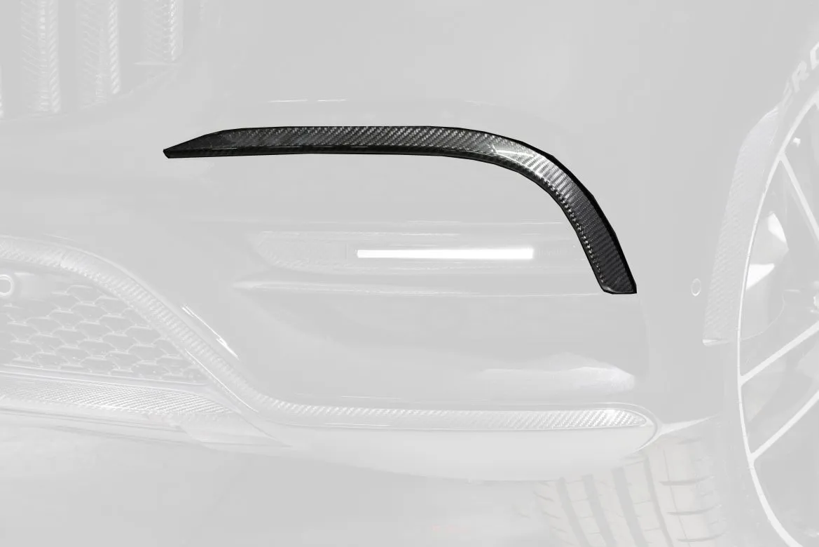 Front apron attachments BS Style carbon for Mercedes-Benz GLS X167 AMG Line
