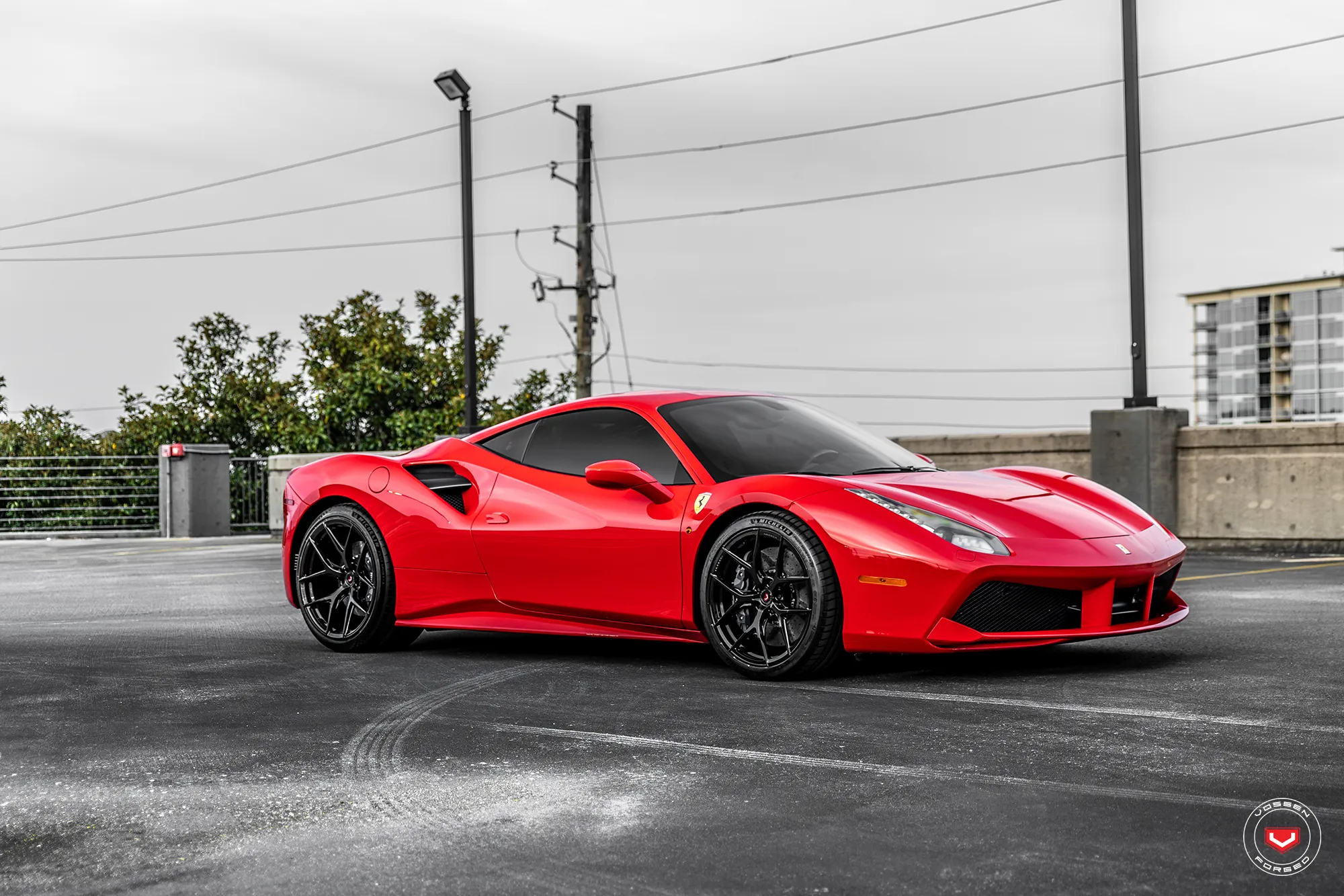 Vossen S21 01 forged wheel — close-up spoke detail