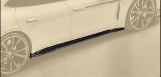 Side skirts Mansory Carbon for Porsche Taycan