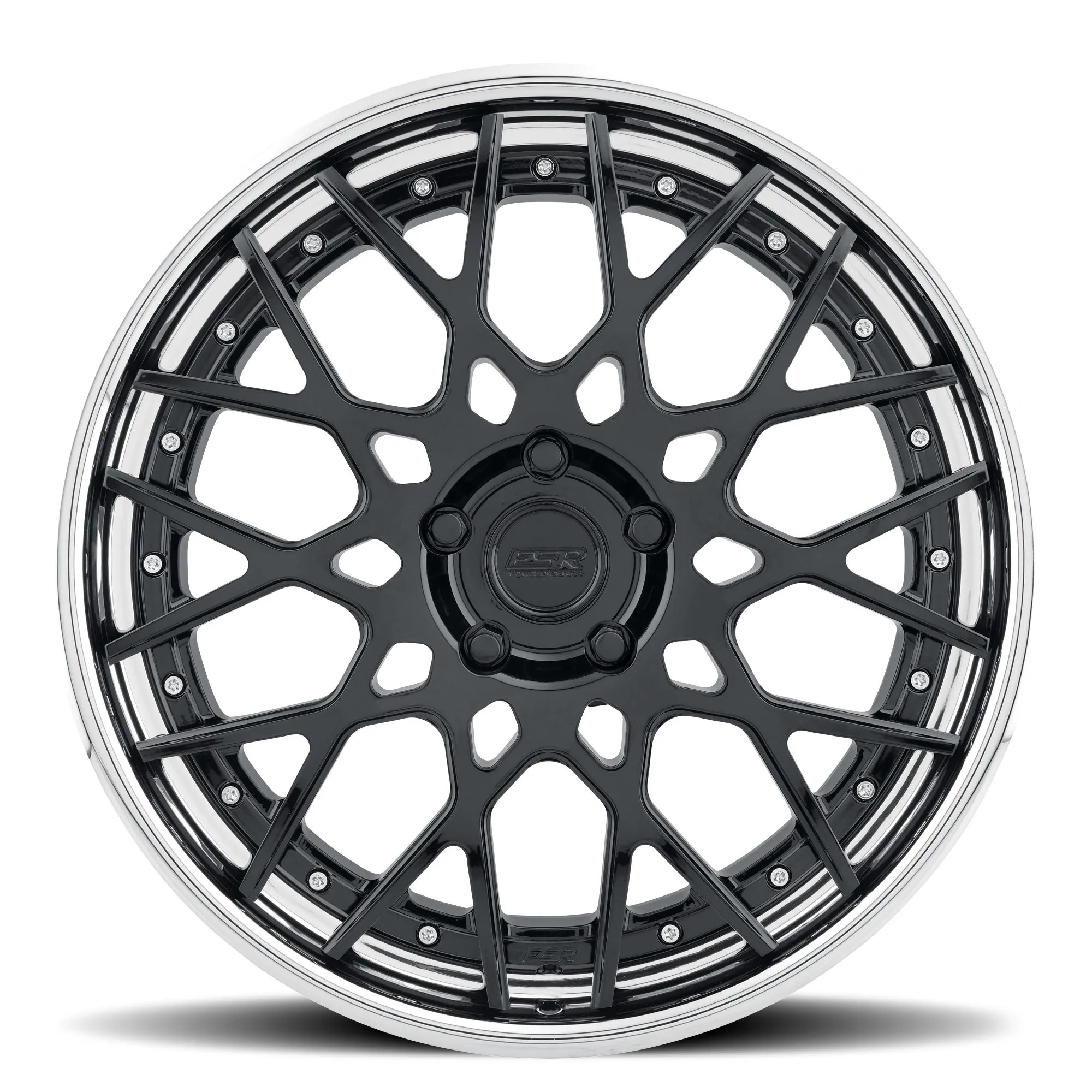 ESR ES3 S-Spoke 3-Piece Forged Wheel — angled profile view