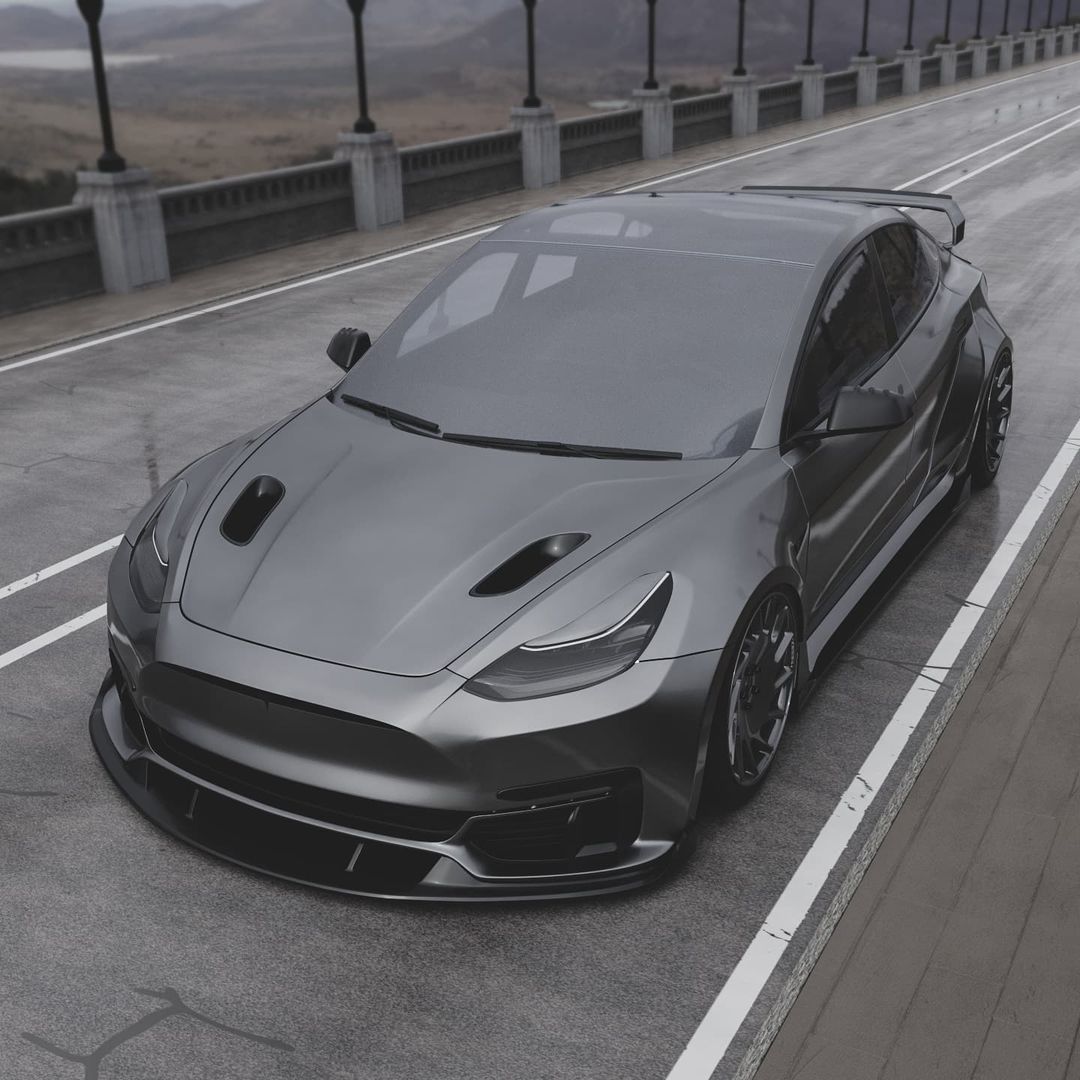 Tesla 3 Custom Body Kit By Avante Design Buy With Delivery Installation Affordable Price And 