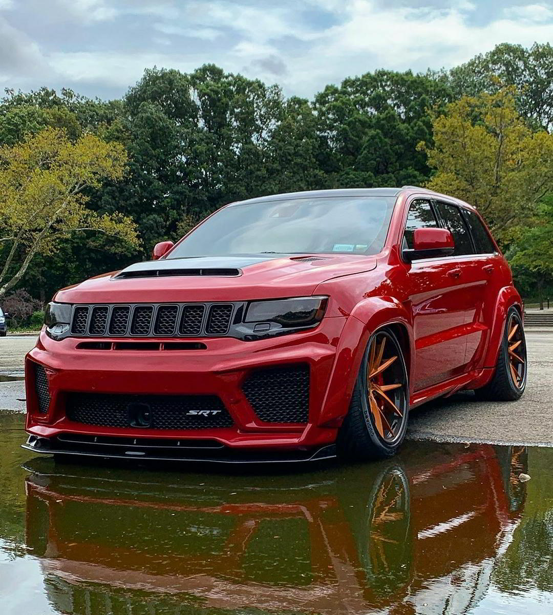 Front radiator grille Renegade Design for Jeep Grand Cherokee Trackhawk ...