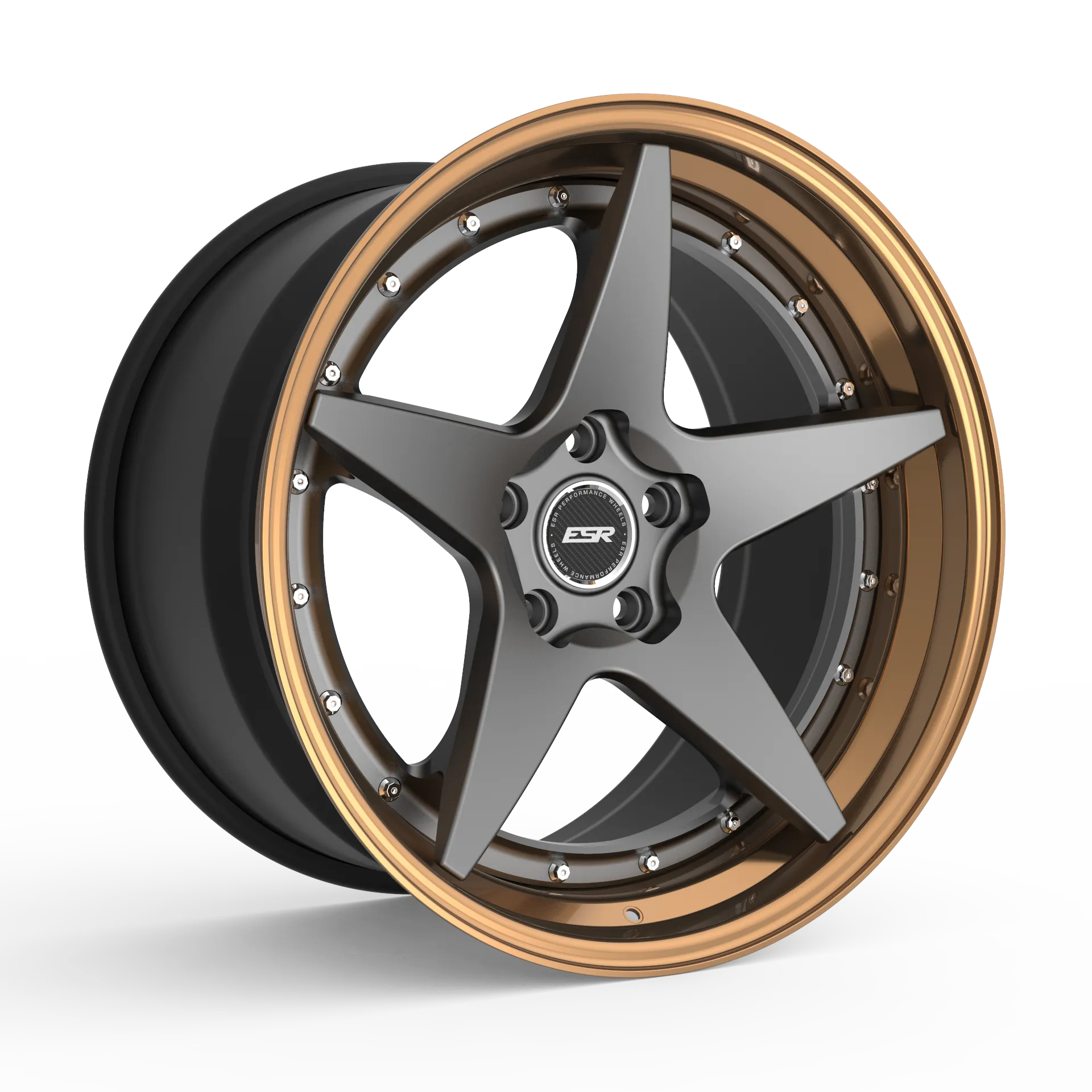 ESR ES5 S-Spoke 3-Piece Forged Wheel — face view