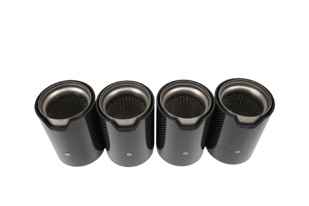 Titanium + carbon exhaust tips for BMW M8 Coupe F91/F92/F93