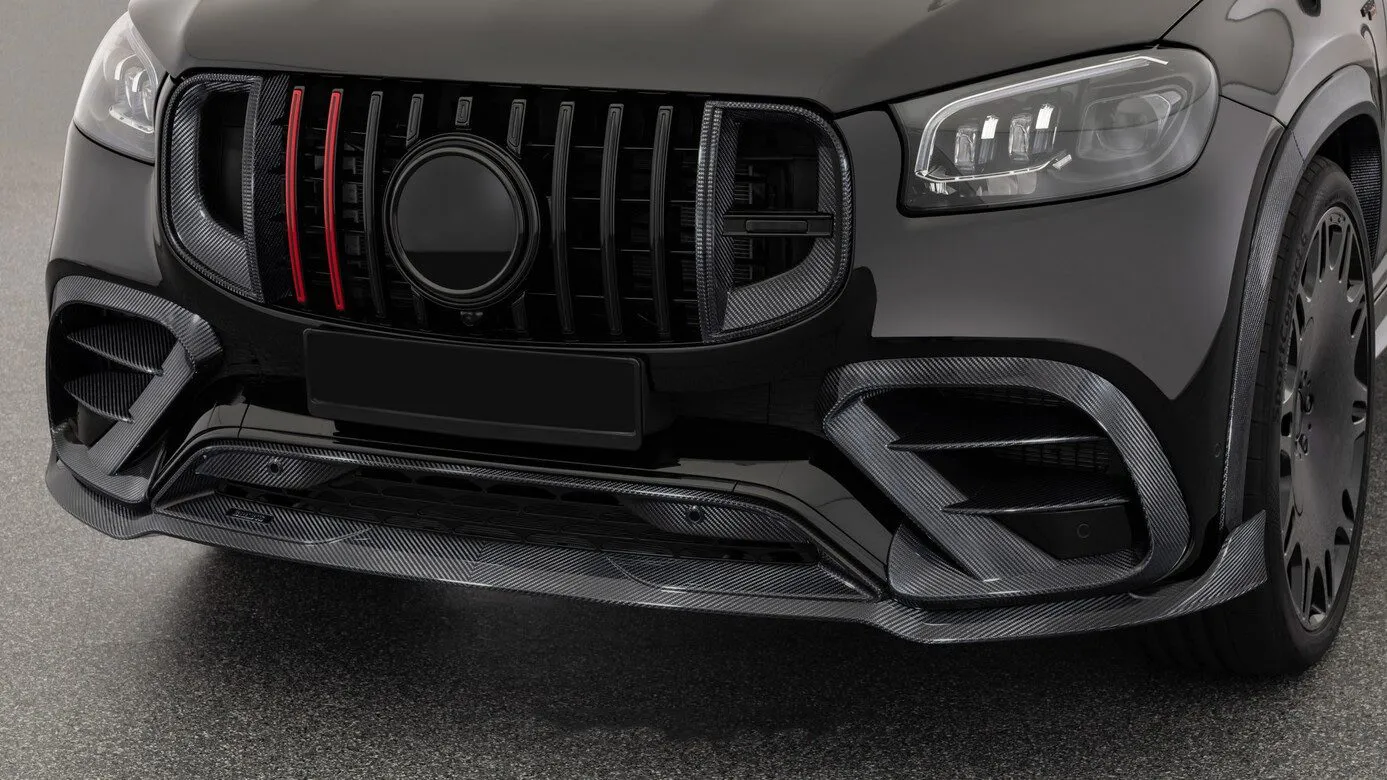 Front grille inserts BS Style Carbon for Mercedes-Benz GLE Coupe AMG C167 AMG GLE 63